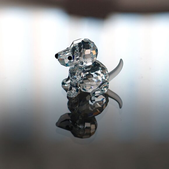 NWT, Swarovsky Silver Crystal, Sitting Beagle - Picture 8 of 11